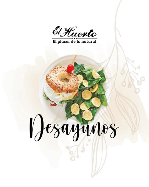 Menú Desayunos